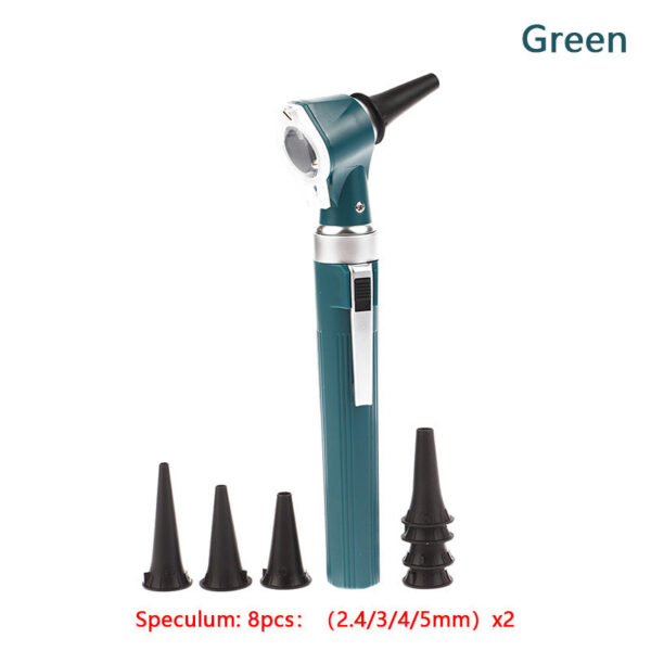 83dd0ecb54f97011 Professional Otosco Diagnostic Kit Medical Home Doctor ENT Care Endoscope LED Portable Otoscope Ear Cleaner With 8 Tips
