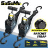 Auto Straps Cargo Tape Retractable Belts Load Lage Tensioner Belt Motorcycles Ratchet Strap For Car