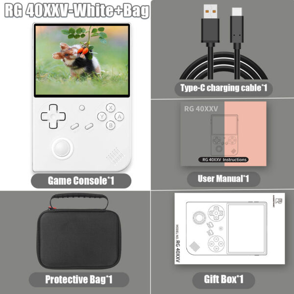 ANBERNIC RG 40XXV 64 Bit ux Retro Handheld Game Console 4.0'' IPS Screen Supports 5G WiFi Bluetooth HD-Support Output RG40XXV