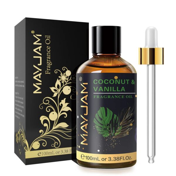 MAYJAM 100ml Fragrance Oils with Dropper For Humidifier Car Diffuser White Musk Bubble Gum Sea Breeze Freesia Baby Powder