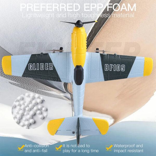 84106b52443bba54 RC Plane BF109 Professional 2.4G Radio Remote Control Airplane EPP Foam Aircraft Glider Flying Model Toys For Children Gifts