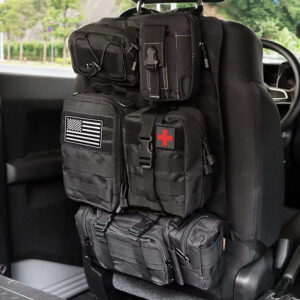 841cf46d3e67357d High Quality Multifunction 55*37CM 600D 6PCS In 1 Car Back Seat Tactical Hanging Storage Organizer