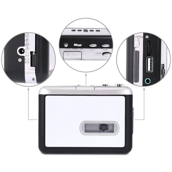 8423e6bd665e1c15 Ezcap 231 Tape Music Audio Converter Tapes Cassette Player Recorder Save MP3 File to USB Flash/USB