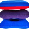 8434bc9217865bdb 3 Pack Camping Travel Pillow Small Squared Flocked Fabric Air Pillow, Compact, Comfortable and Ergonomic Inflatable Pillow, Used to Support Camping and Hiking