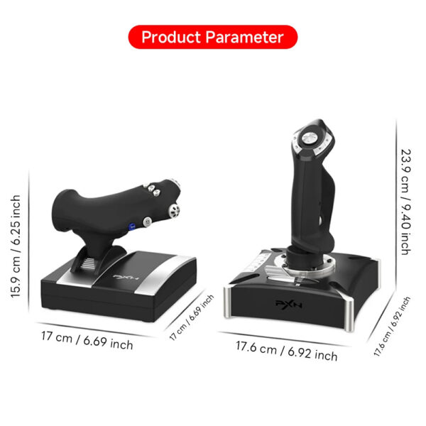 843f03320ce9bd67 PXN 2119 PRO Flight Simulator Gamepad Vibration Controller Joystick for PC/Desktop PS4 Flight Joystick Game Controller