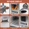 8448b0c2dcb563fa WUDLEP Tent Camping Stove, Tent Stove Wood Burning Stoves, Portable Stainless Steel Tent Wood Stoves with Chimney Pipes Portable Camping Cookware for Camping Heating Lodging Cooking