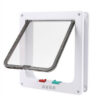 with 4 Way Lock Security Flap for Dog Kitten Small Pet Door Kit Cat Puppy Safety Gate S/M/L 5 Colors