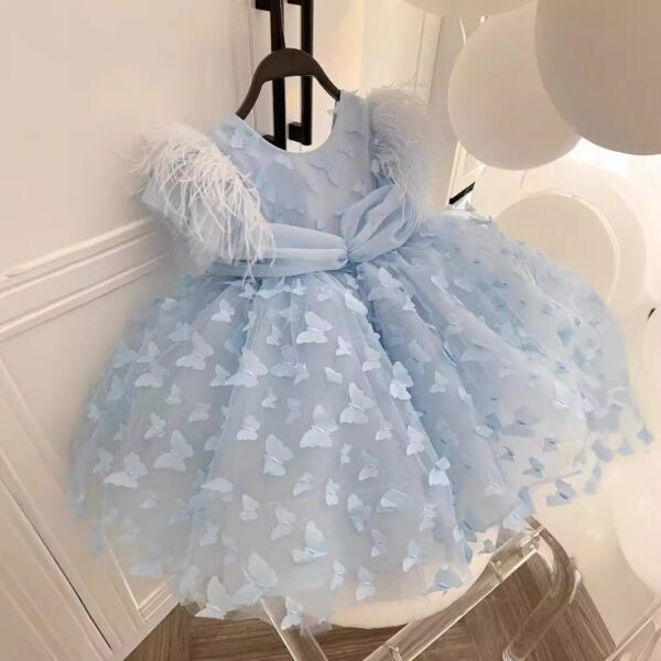 Summer Baby girls Dresses for Prom 2024 New Children‘s Infant Princess Ball Gown Kids Wedding Birthday Baptism Party Clothing