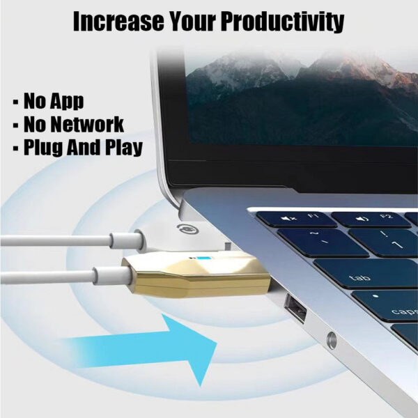 5.8G 1080P HDMI Video Audio Transmitter Receiver Display Dongle Wireless Extender AV Adapter for PC Laptop To TV