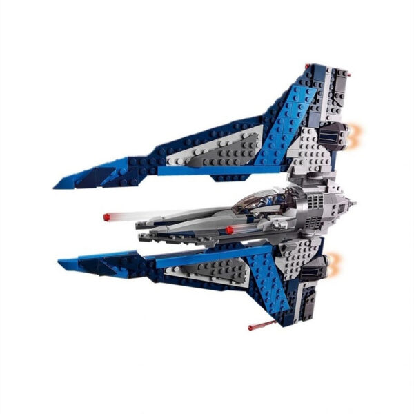 847db73f96a52de8 HOT TOY WARS 75316 Mandalorian Starfighter Space Fighter Spaceship Model Building Blocks Bricks Toys Kid Christmas Gift