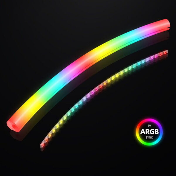 Soft Vest CPU Liquid Cooler Motherboard Controlled Coog Raditor Tube 5V 3PIN ARGB Computer Case Decor Hose Pipe
