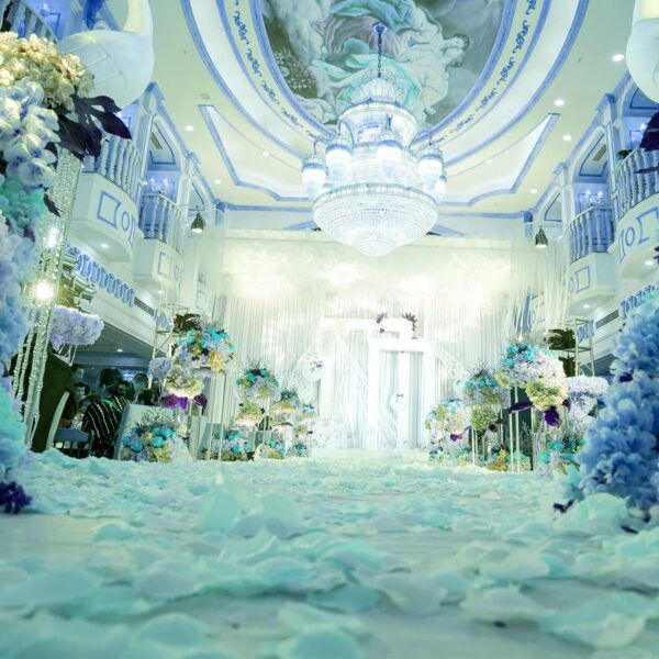 1000 Pcs Artificial Silk Rose Petals Decoration Wedding Party Turquoise Blue