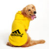 84cff9237d378797 Pet Hoodies Adidog Clothes For Small Dogs Puppy Jacket Sweatshirt Coat Labrador Costume Autumn Winter Keep Warm Pets Clothing