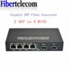 84d0d0fef297091f Gigabit SFP Media converter SFP to 1/2/4/8 RJ45, 100/1000M fast Ethernet transceiver module, IP camera Fibre Channel switch
