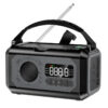 12000mAh AM/FM/NOAA Weather with 2 Panels Solar Hand Crank Portable Emergency Radio Reading Lamp for Outdoor Camping