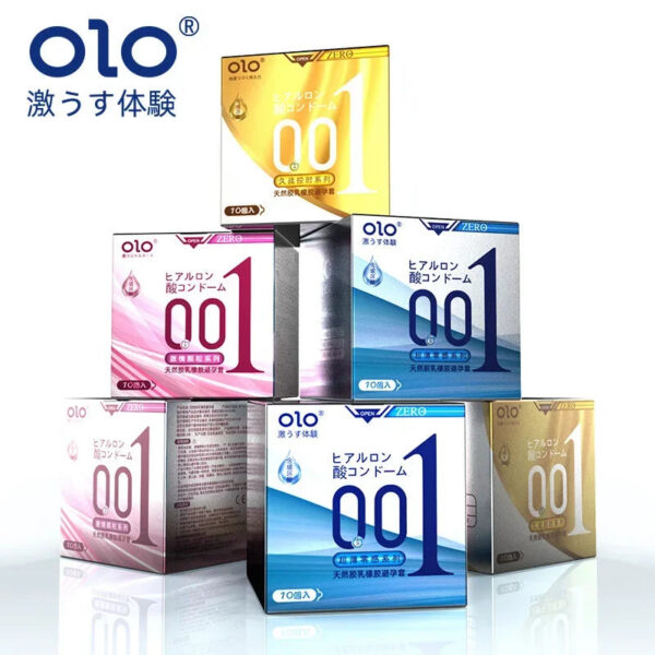 OLO Ultra-thin 001 Large Hyaluronic Acid Durable Delayed Lasting Lasting Sex Condom No Feeling Smooth Surface