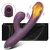 84f2151bffe845f3 Clit Sucker 2 in 1 Vibrator for Women G-Spot Clitoris Vacuum Stimulator Heating Dildo Toy Adults Goods