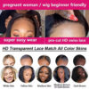 Glueless Prelucked Body Wave Brazilian 5x5 Closure HD Transparent Upgrade Pre cut Lace Long Human Hair Wigs