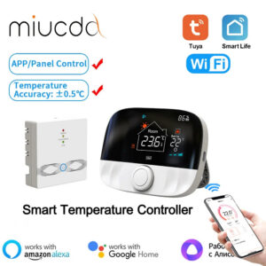 85179cb40ced7332 MIUCDA Tuya Smart Home WiFi Thermostat,RF433 Wireless Floor Heating Water Gas Boiler Smart Living Temperature Controller