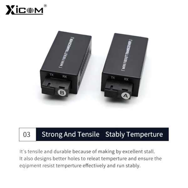 1 Pair Gigabit 100/1000M A/B SC Ethernet Fiber Switch Media Converter Rj45 Optic Transceiver 20KM fibra Switch with Power Supply