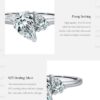 MODIAN Real 925 Sterling Silver Sparkling Water Drop Interweaving Dazzling Clear Pear CZ Finger Rings For Women Fine Jewelry