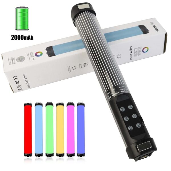 Portable RGB Magnetic Photography Lighting Handheld LED Stick Lamp Vlog Fill Light For YouTube Video Picture Shooting