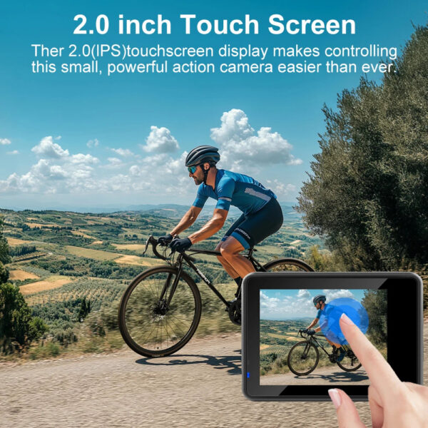 858d115e87daa1eb Ourlife 5K30FPS Action Camera 2.0'' Touch LCD 170° DVR 30M Waterproof Remote Control 5X Zoom Helmet WiFi 4K60FPS Sport Camera