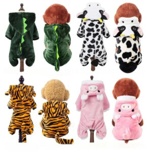 Dog Clothes Soft Warm Fleece Jumpsuits Pet Clothing for Small Dogs Puppy Cats Hoodies Chihuahua Yorkshire Costume Coats