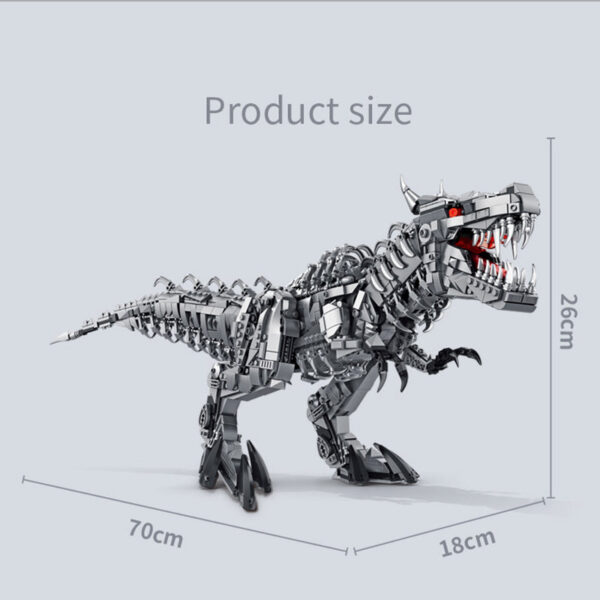 859f7ec6f6365d11 Jurassic Dinosaur World Large nical Tyrannosaurus Rex Building Blocks T-rex Model With Lights Bricks Toys For Children Gift
