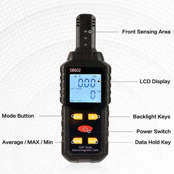 Portable Electromagnetic Field Radiation 3 in 1 Meter EMF Detector for Ghost Hunting Equipmetent