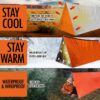 85c26e4f6bf7c135 2 Person Emergency Tent Casa De Waterproof Camping Travel Pergola Family Campaign House Tourist Tents Cool Gear Equipment Coat
