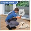 85c2d843bac86c2e Dog Flap Pet Cat Inside Lockable Safe Screen Outdoor Magnetic Self-Closing Function Sturdy Door for Dogs Cats