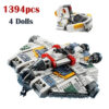 HOT TOY 2024 Spaceship 1394pcs Ghost & Phantom II Building Blocks Assembg Fit 75357 Bricks Model Toys for Children Gift