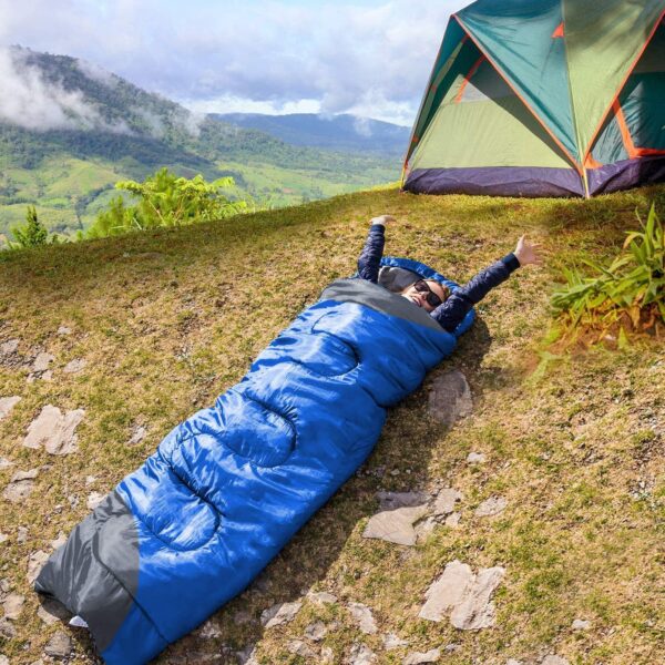 85c88802aa3116b1 tuphen- Sleeping Bags for Adults Kids Boys Girls Backpacking Hiking Camping Microfiber Liner, Cold Warm Weather 4 Seasons Indoor Outdoor Use, Lightweight & Waterproof
