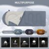 Naturehike Envelope Sleeping Bag – 3 Season Ultralight Waterproof Camping Blanket, 220x85cm for Adults, Compact & Breathable