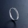 85cea8fa3bdc9584 Modian 100% Real 925 Sterling silver Stackable Ring Clear Fashion Simple CZ Wedding For Women Genuine Classic Jewelry