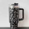 40oz Chocolate Gold Black Chroma TieDye Adventure Quencher H2.0 Tumbler Cups Handle Insulated Travel Lids Straw Stainless Steel Water Bottles With 1:1 0320