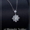 BAMOER Moissanite Halo for Women, 1 Carat Lab Grown Diamond Sterling Sier Chain Necklace