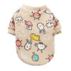 Pet Costume Cute Cotton Cartoon Printed Dog Cat Coat Pullover Soft Dogs Cats Sweatshirt Pets Clothing Outfits