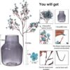 8629bd0a3d3d1061 Momkids 6 Pcs Babys Breath Bulk Artificial Faux Silk Flower Gypsophila Bouquet Winter Real Touch Fake Floral for Office Kitchen Wedding Restaurant Centerpieces Christmas Party Decor (White)