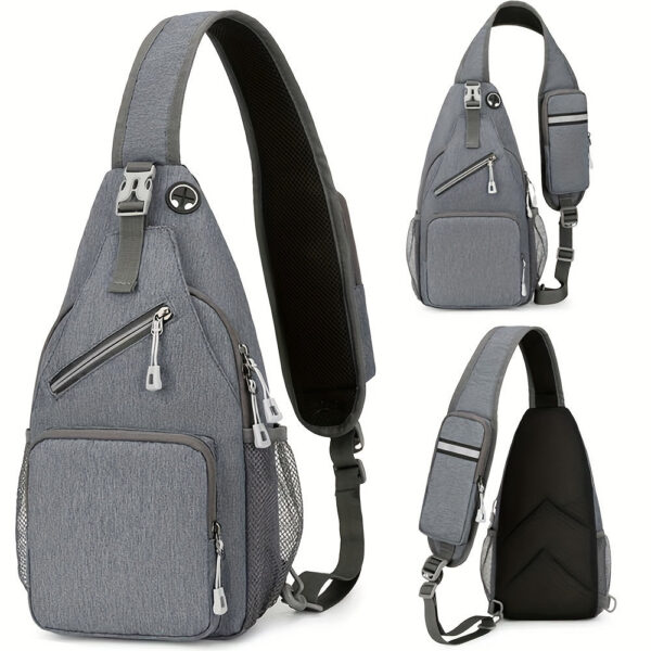 1pc Waterproof Single Shoulder Bag For Men And Women, Multi-purpose Large Capacity Cross Body Bag, Suitable For Outdoor Travel And Work