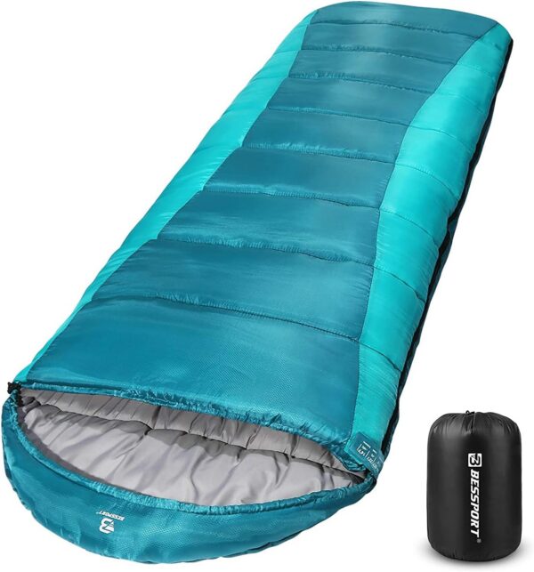 863ffa188614b4bf Bessport Schlafsack Flannel für Camping 3-4 Jahreszeiten - 10 °C-20°C | Winter Schlafsack Leichtgewichtig, Wasserdicht und Warm für Erwachsene und Kinder,Rucksackreisen,Camping, Wandern und Reisen