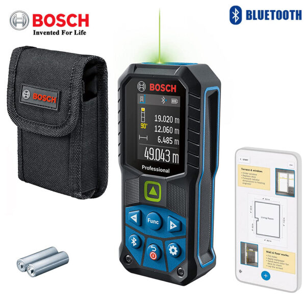 864ab29785c6be61 Bosch Professional Measure Instrument GLM 50-27 CG 50M Green Laser Rangefinder IP65 Bluetooth Electronic Measuring Rule