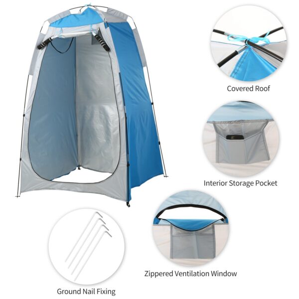Privacy Portable Outdoor Camping Beach Shower Toilet Changing Tent Sun Rain Shelter with Window