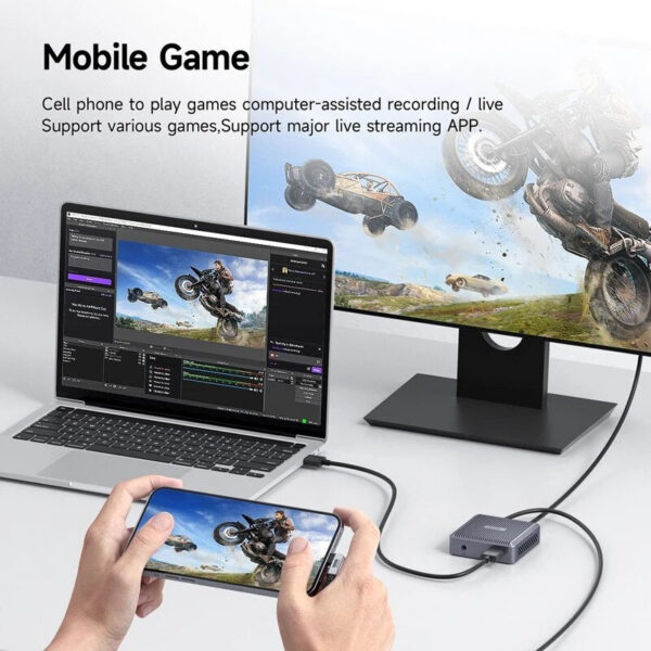 Hagibis 4K HDMI-Compatible Video Capture Card Loop Out Game Recording Live Streaming 1080P Grabber MS2131 for PS4/5 Switch