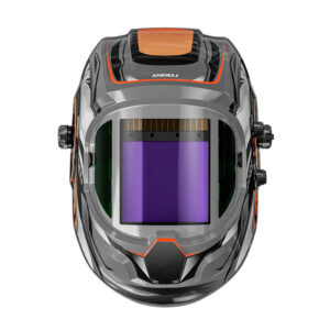 ANDELI Auto Darkening Helmet with Side View Panoramic 180° Large Viewing True Color Solar Powered Welding Mask