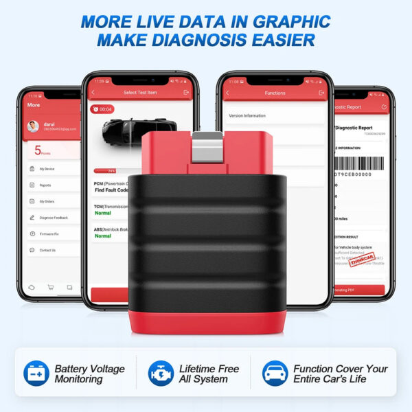 86821c0bf7722eb8 THINKCAR ThinkDiag Mini Automotive OBD2 Scanner Car Diagnostic Tools OBD Code Reader All System Diagnosis Lifetime Free Updater