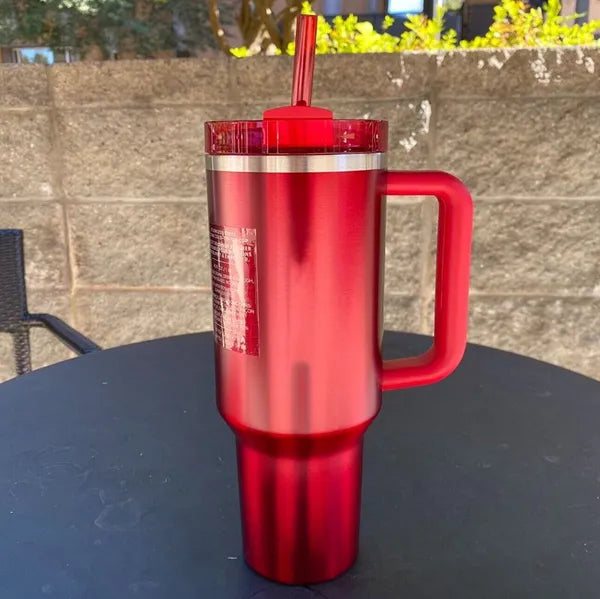 86b0b84a4adc430d US STOCK 40oz Quencher Tumblers Black Chroma Parada Co-Branded Flamingo Chocolate Gold Valentines Day Gift Cups with Silicone handle Lid And Straw Car mugs 0221
