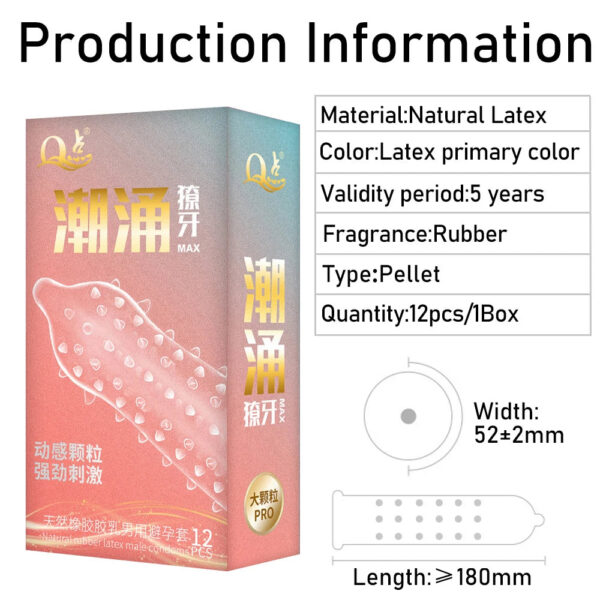 86beadba6c0e0bb3 5D Dotted Condoms Thread Ribbed G-Point Latex Ultra Thin Condom Orgasm Contraceptives Stimulate Vaginal Penis Sleeves Sex Toys