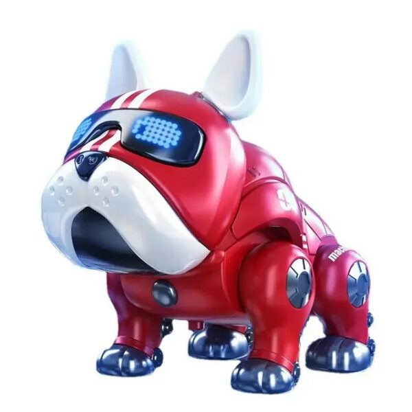 86c6515eb7b8013d V01Violent With Movable Head Limbs Music Robot Toy Red And Blue Children's Intelligent nical Dog Electronic Pet